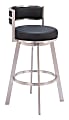 Zuo Gimsby Swivel Barstool, Black 1 thumbnail image