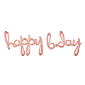 Amscan "Happy B-Day" Cursive Balloon Banner, 76" x 27", Rose Gold 1 thumbnail image