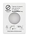 Hospeco Scensibles Combination Waste Receptacle Dispensers, 3-7/8" x 5-3/8", White, Set Of 12 Dispensers 1 thumbnail image