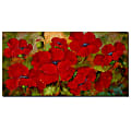 Trademark Global Poppies Gallery-Wrapped Canvas Print By Rio, 24"H x 47"W