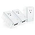 TP-LINK AV500 Passthrough Powerline Adapter, 2 Ethernet Ports, 3-Pack Kit 1 thumbnail image