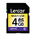 Lexar™ SDHC Class 4 Memory Card, 4GB