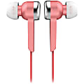 IQ Sound Digital Stereo Earphones - Stereo - Wired - Earbud - Binaural - In-ear - 4 ft Cable - Pink 1 thumbnail image