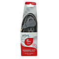 Ativa® 3-Outlet Indoor Extension Cord, 6', Gray 1 thumbnail image