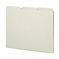 Smead® Blank Pressboard File Guides, Letter Size, 100% Recycled, Gray/Green, Box Of 100 1 thumbnail image