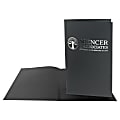 Custom 1-Color Foil Stamped Legal-Size Presentation Folders, 9" x 14-1/2", Box Of 100 Folders