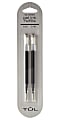 TUL® Gel Pen Refills, Medium Point, 0.7 mm, Black Ink, Pack Of 2 Refills