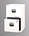 Bisley 14-13/16"D Vertical 2-Drawer Under-Desk File Cabinet, White 1 thumbnail image