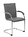 Boss Office Products Ribbed Side Chairs, Gray, Set Of 2 1 thumbnail image