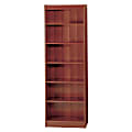 Safco® WorkSpace® Wood Veneer Baby Bookcases, , 6 Shelves, Mahogany