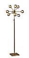 Adesso Starling LED Floor Lamp, 70”H, Smoked Glass Shade/Antique Brass Base 1 thumbnail image