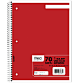 Mead Spiral Notebooks, 7-1/2" x 10-1/2", 1 Subject, Wide Ruled, 70 Sheets, Assorted Colors, Pack Of 6 Notebooks 1 thumbnail image