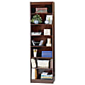 Safco® WorkSpace® Wood Veneer Baby Bookcases, 7 Shelves, Mahogany