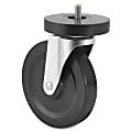 Lorell® Industrial Shelving Caster Kit, Black, Set Of 2 1 thumbnail image