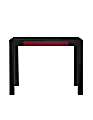 Ameriwood™ Home Parsons Desk With Drawer, Black/Red 1 thumbnail image