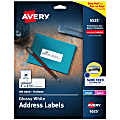 Avery® Address Labels With Sure Feed® And Easy Peel® Technology, 6525, Rectangle, 1" x 2-5/8", Glossy White, Pack Of 300 1 thumbnail image