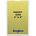 Anglers Heavy Crystal Clear Poly Envelopes - Document - 3" Width x 5" Length - Polypropylene - 50 / Pack - Crystal Clear