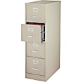 WorkPro® 28-1/2"D Vertical 4-Drawer Letter-Size File Cabinet, Metal, Putty