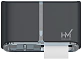 Highmark® High-Capacity Bathroom Tissue Dispenser, 2 Rolls, 7-1/4"H x 12-1/2"W x 6-5/8"D, Dark Gray 1 thumbnail image