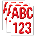 Eureka 4” Deco Letters, Color My World Solid Red, 180 Letters Per Pack, Set Of 3 Packs 1 thumbnail image