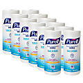 Purell® Textured Sanitizing Wipes, Fresh Citrus, 100 Wipes Per Tub, Carton Of 12 Tubs 1 thumbnail image