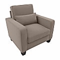 Bush® Furniture Stockton Accent Chair With Arms, Tan Microsuede Fabric, Standard Delivery 1 thumbnail image