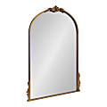 Uniek Kate And Laurel Myrcelle Arched Mirror, 32-1/2”H x 24-1/2”W x 1-3/8”D, Gold 1 thumbnail image