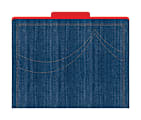 Barker Creek Tab File Folders, 8 1/2" x 11", Letter Size, Denim, Pack Of 12 1 thumbnail image