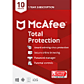McAfee Total Protection, For 10 Devices, Antivirus Security Software, 1-Year Subscription, Download