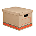 Office Depot® Brand Economy Storage Boxes, Letter/Legal Size, 15" x 12" x 10", 100% Recycled, Kraft, Pack Of 6