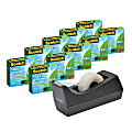 Scotch® Greener Magic™ Tape, Invisible, 3/4 in. x 900 in., 10 Tape Rolls with Dispensers, Clear, Back to School Supplies and College Essentials for Students and Teachers 1 thumbnail image