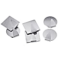 Office Depot® Brand 4-Piece Stainless Steel Magnet Hook Set, Assorted Shapes (No Shape Choice) 1 thumbnail image