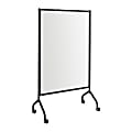 Safco® Impromptu® Full Magnetic Dry-Erase Whiteboard Screen, 42" x 72", Steel Frame With Black Finish