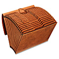 Globe-Weis® A-Z Accordion File, Letter Size, Brown 1 thumbnail image