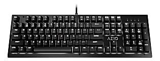 Azio MK HUE USB Keyboard, Black, MK-HUE-BK