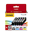 Canon® PGI-280XL Black; CLI-281 Black; Cyan; Magenta; Yellow High-Yield Ink Tanks, Pack Of 5 1 thumbnail image