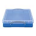 Really Useful Box® Plastic Storage Box, 7 Liters, 15 3/4" x 13 3/4" x 3 3/8", Blue