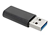 Tripp Lite USB-C to USB-A Adapter (F/M), USB 3.2 Gen 2 (10 Gbps) - USB adapter - 24 pin USB-C (F) to USB Type A (M) - USB 3.2 Gen 2 / Thunderbolt 3 - 0.9 A - up to 10 Gbps data transfer rate - black