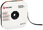 VELCRO® Tape Hook, 3/4" x 75', Individual Strips, Black