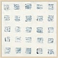 Amanti Art Squares On White by Wild Apple Portfolio Wood Framed Wall Art Print, 41”W x 41”H, Natural 1 thumbnail image