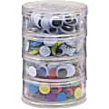 Creativity Street Wiggle Eyes Stackable Storage Jar - Craft Project, Decoration - 400 Piece(s) - x 0.28", x 0.39", x 0.47", x 0.59", x 0.79" - 400 / Set - Assorted 1 thumbnail image