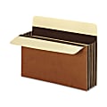 Pendaflex® File Pockets, Heavy-Duty, Extra-Wide Accordion, Letter Size, 3 1/2" Expansion, Brown, Box Of 10 1 thumbnail image