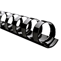 GBC® CombBind™ 19-Ring Binding Spines, 1/2" Capacity (85 Sheets), Black, Box Of 100 1 thumbnail image