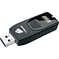 Corsair Flash Voyager Slider USB 3.0 32GB USB Drive - 32 GB - USB 3.0 - Black - 5 Year Warranty