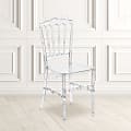 Flash Furniture Elegance Napoleon Stacking Chair, Crystal Ice