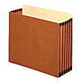Pendaflex® File Pockets, Cabinet, Letter Size, 5 1/4" Expansion, Brown, Box Of 10
