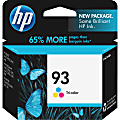 HP 93 Original Ink Cartridge - Inkjet - 220 Pages - Color - 1 Each