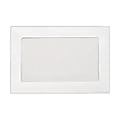 LUX #6 1/2 Full-Face Window Envelopes, Middle Window, Gummed Seal, Bright White, Pack Of 500