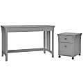 Bush® Furniture Salinas 48"W Writing Desk With 2-Drawer Mobile File Cabinet, Cape Cod Gray, Standard Delivery 1 thumbnail image