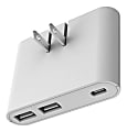 iHome Ultra Boost AC Pro 30W 3-Port Slim Wall Charger, White 1 thumbnail image
